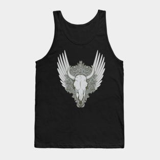 Bull Skull Illustration Tank Top